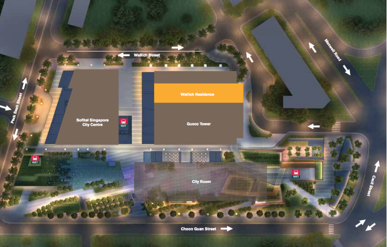 Wallich Residence Site Plan