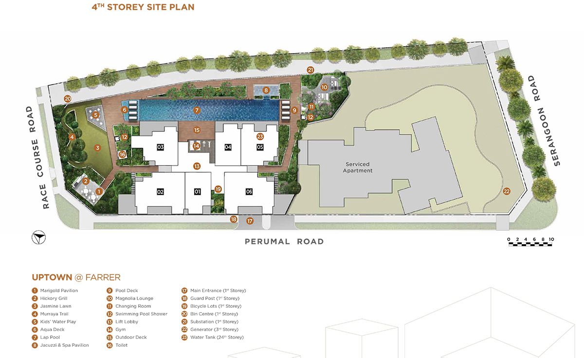 Uptown @ Farrer_4 storey Site Plan