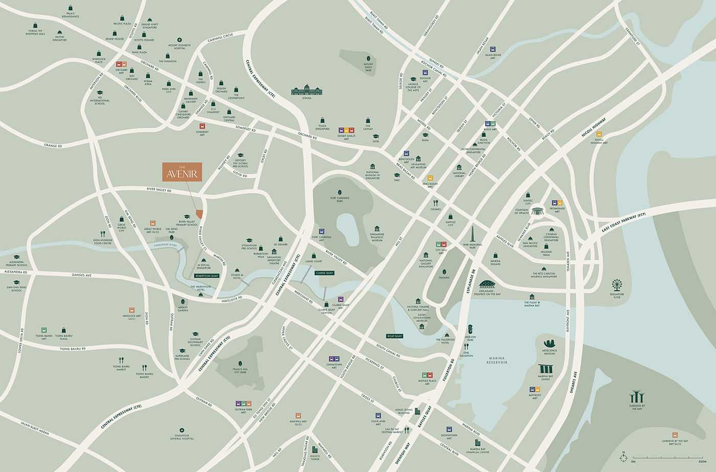 The Avenir-Location Map